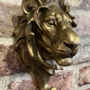 Coat Hook Bronze effect Lion Head