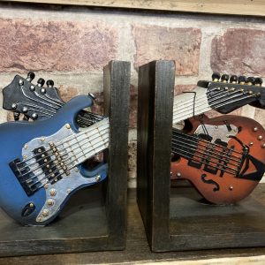 Shelf Tidy / Bookends Electric Guitars pair