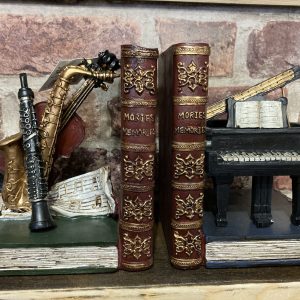 Shelf Tidy / Book Ends Musical Instruments pair