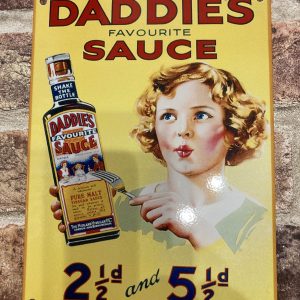 Metal Sign, Daddies Sauce, Small