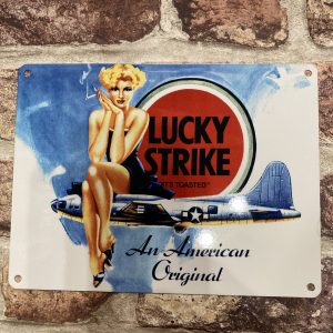 Metal Sign, Lucky Strike , Small