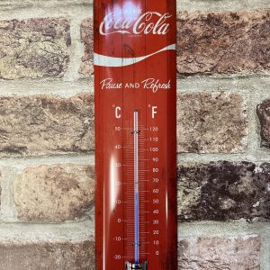 Wall Thermometer, Coca Cola Red Wave Logo