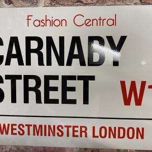 Metal Sign, Carnaby Street Fashion Central, Large