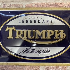 Metal Sign Embossed, Triumph Legendary Motorcycles