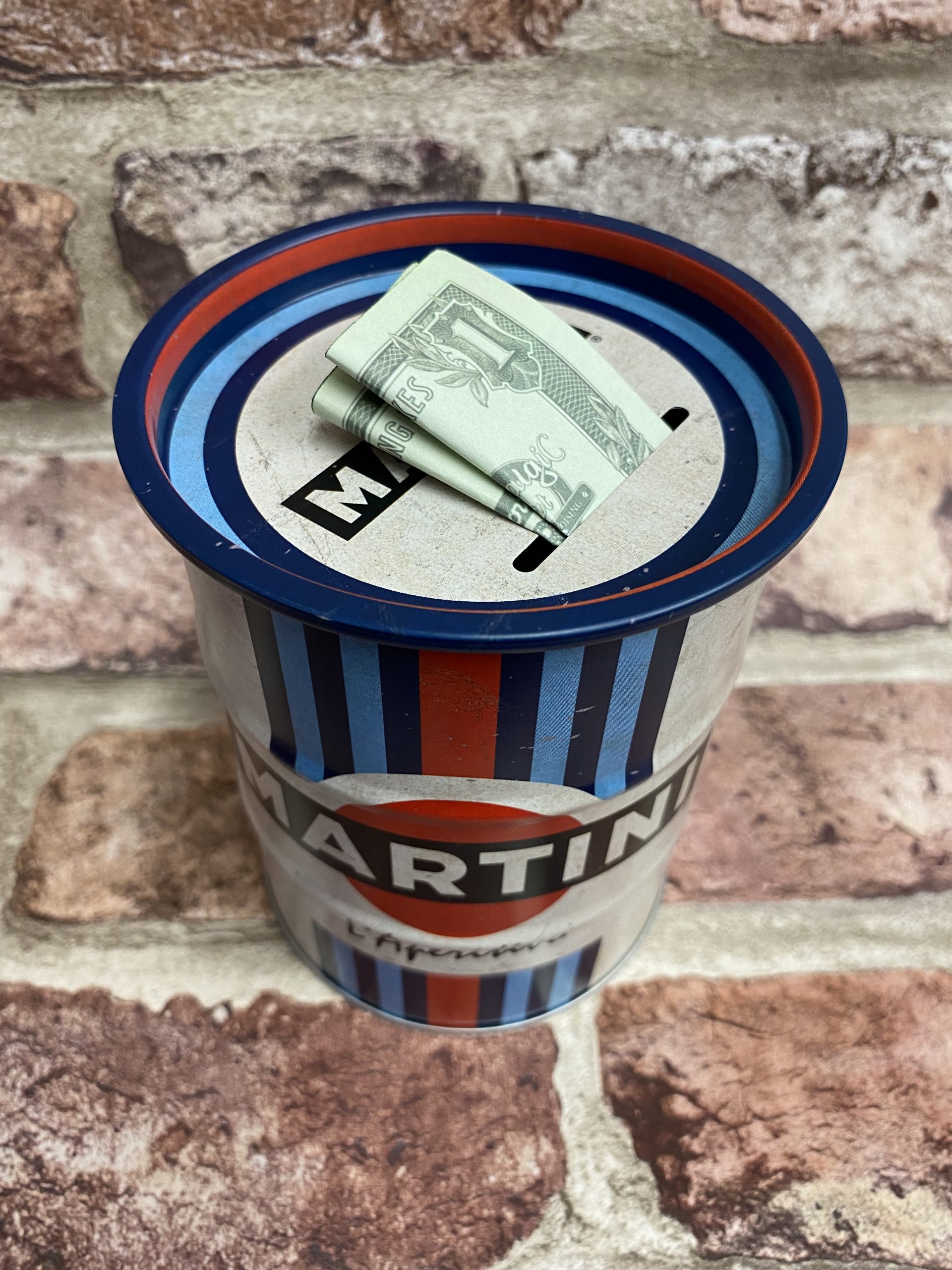 Money Box Tin Oil Barrel, Martini Racing Team - Image 4