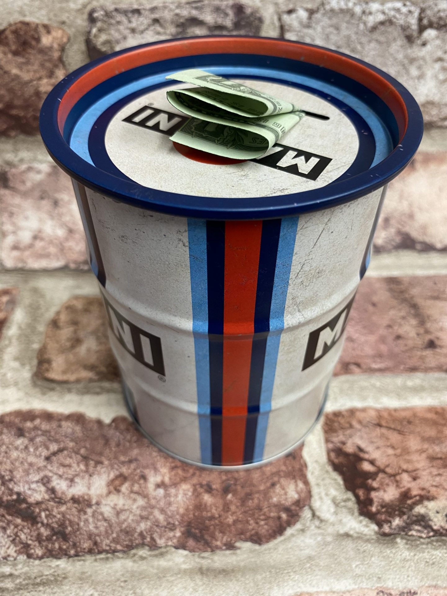 Money Box Tin Oil Barrel, Martini Racing Team - Image 3