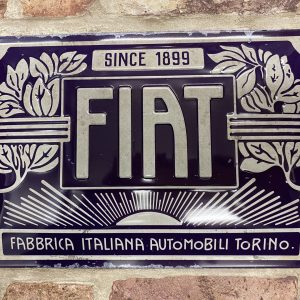 Metal Sign Embossed, Fiat Since 1899