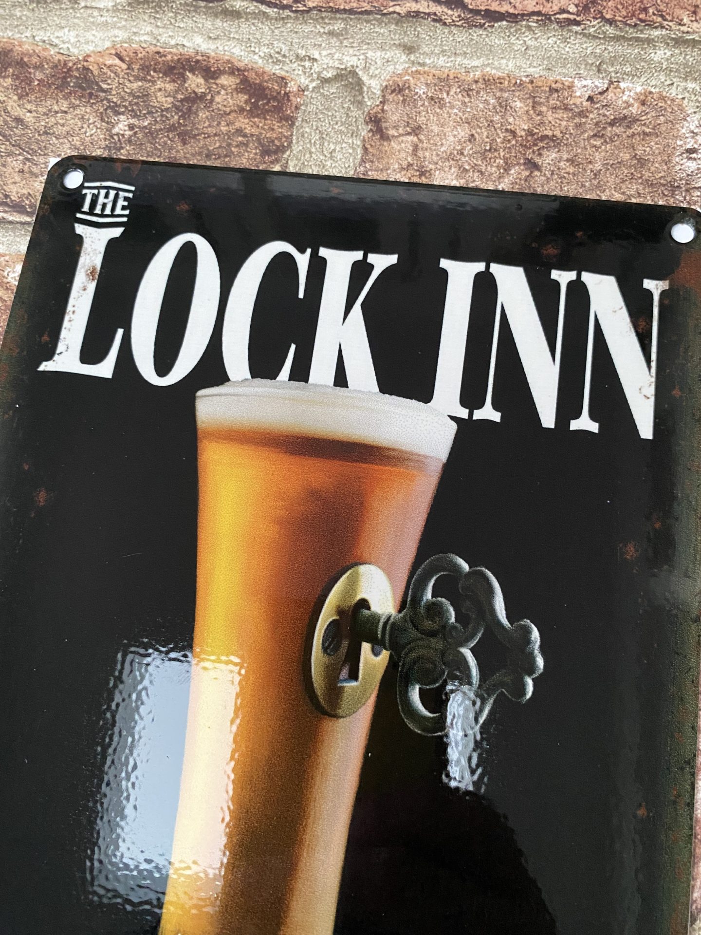 Metal Sign, The Lock Inn , Small - Image 2