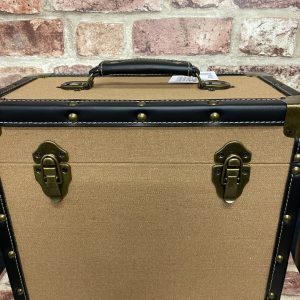 LP/12" Vinyl Record Storage Box Tan & Grey