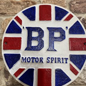 Cast Iron BP Motor Spirit Wall Sign/Plaque