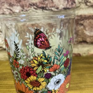 Natasha Kirby (Bloom) 300ml Glass Tumbler