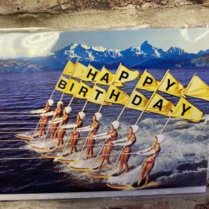 Greeting Card, Happy Birthday The Waterskiers