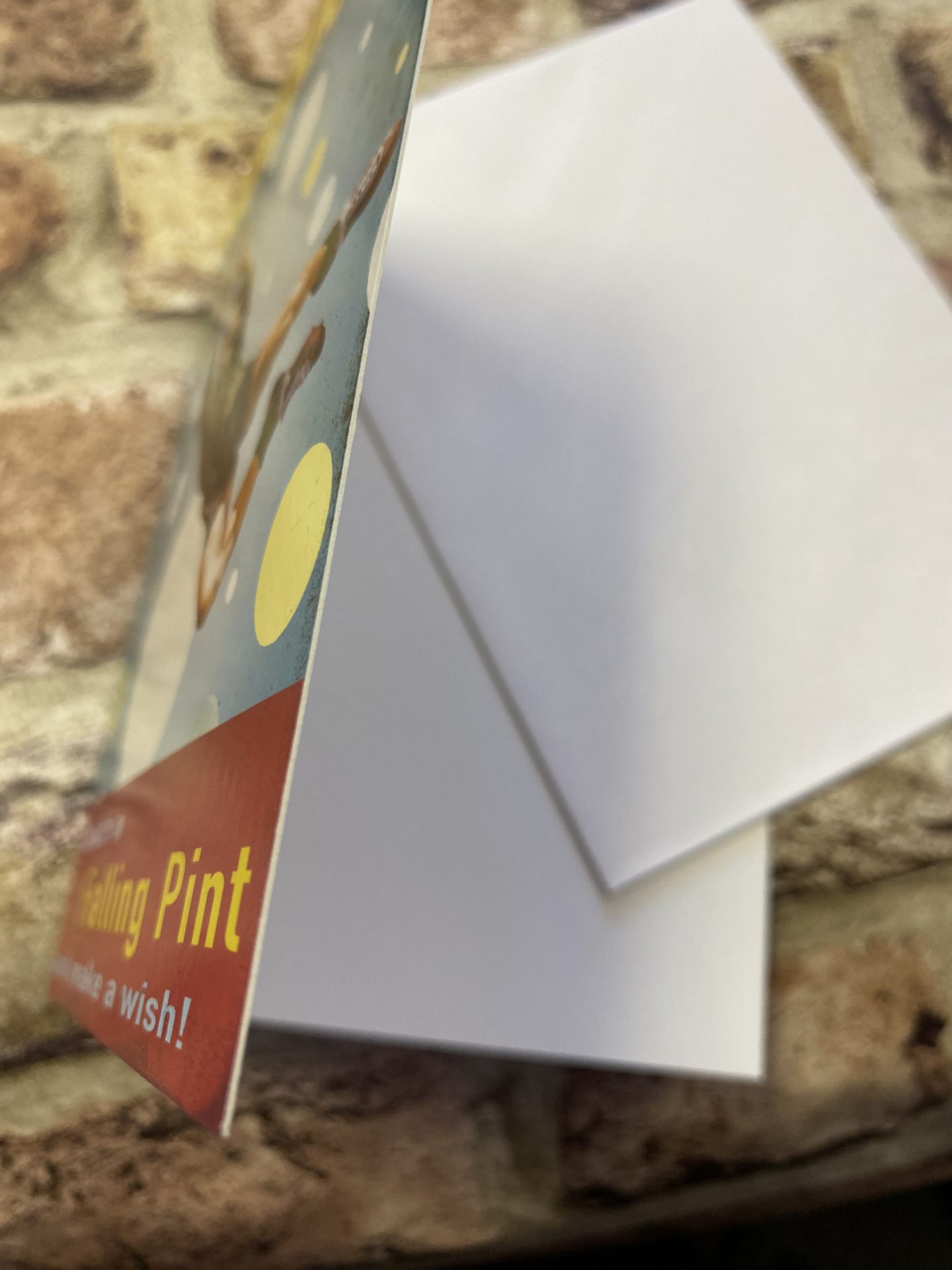 Greeting Card, Happy Birthday Catch A Falling Pint And Make A Wish - Image 2