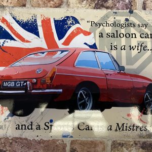 Metal Sign, MG Sports Car Mistress, Large