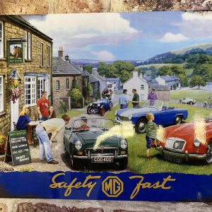 Metal Sign, MG Safety Fast, Large