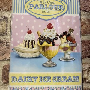 Metal Sign, Ice Cream Parlour Medium