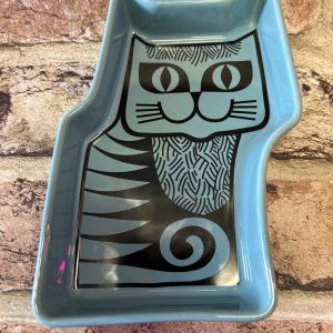 Magpie X Hornsea Cat Trinket Dish Teal