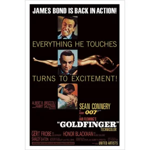 Wall Poster James Bond Goldfinger 61x91.5cm