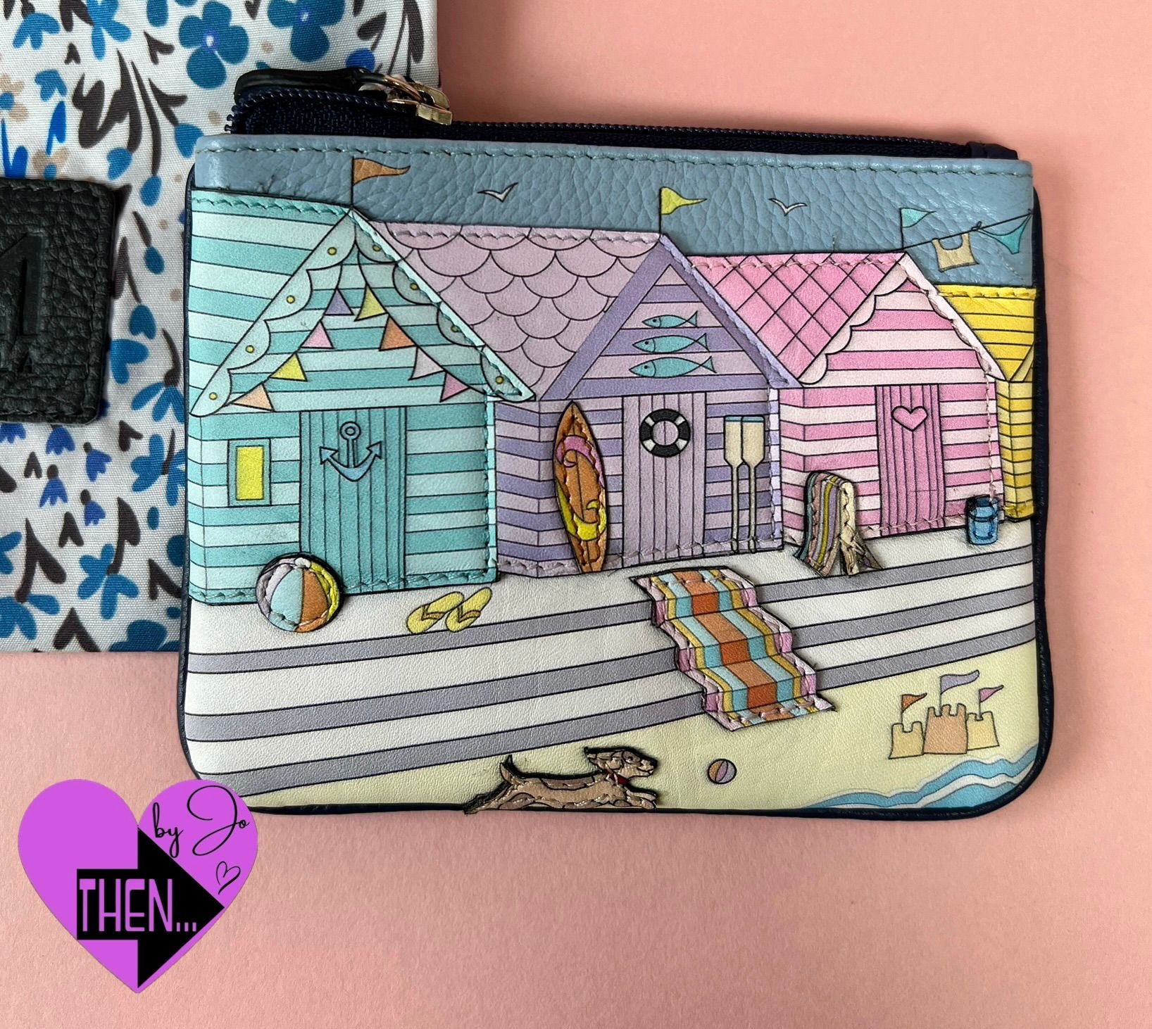 Beach Huts Coin & Card Purse