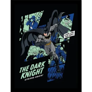 Wall Art Print Framed Batman The Dark Knight Comic 30x40cm