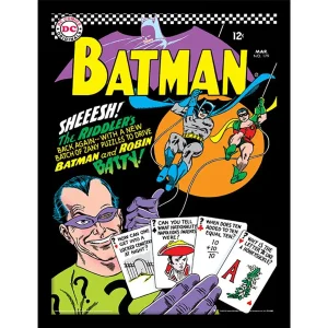 Wall Art Print Framed Batman The Riddler  30x40cm