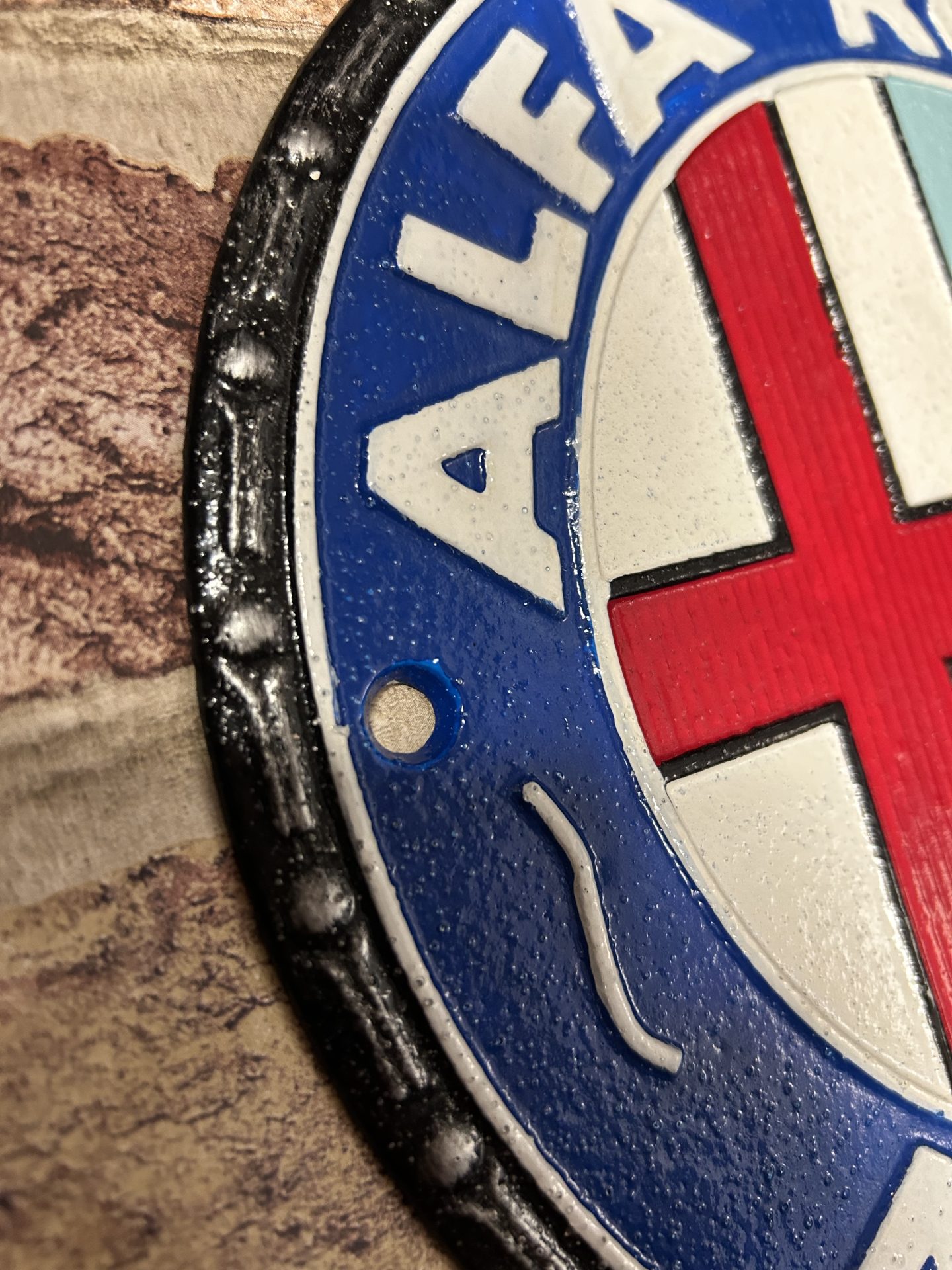 Alfa Romeo Cast Iron Wall Plaque / Sign - Image 4