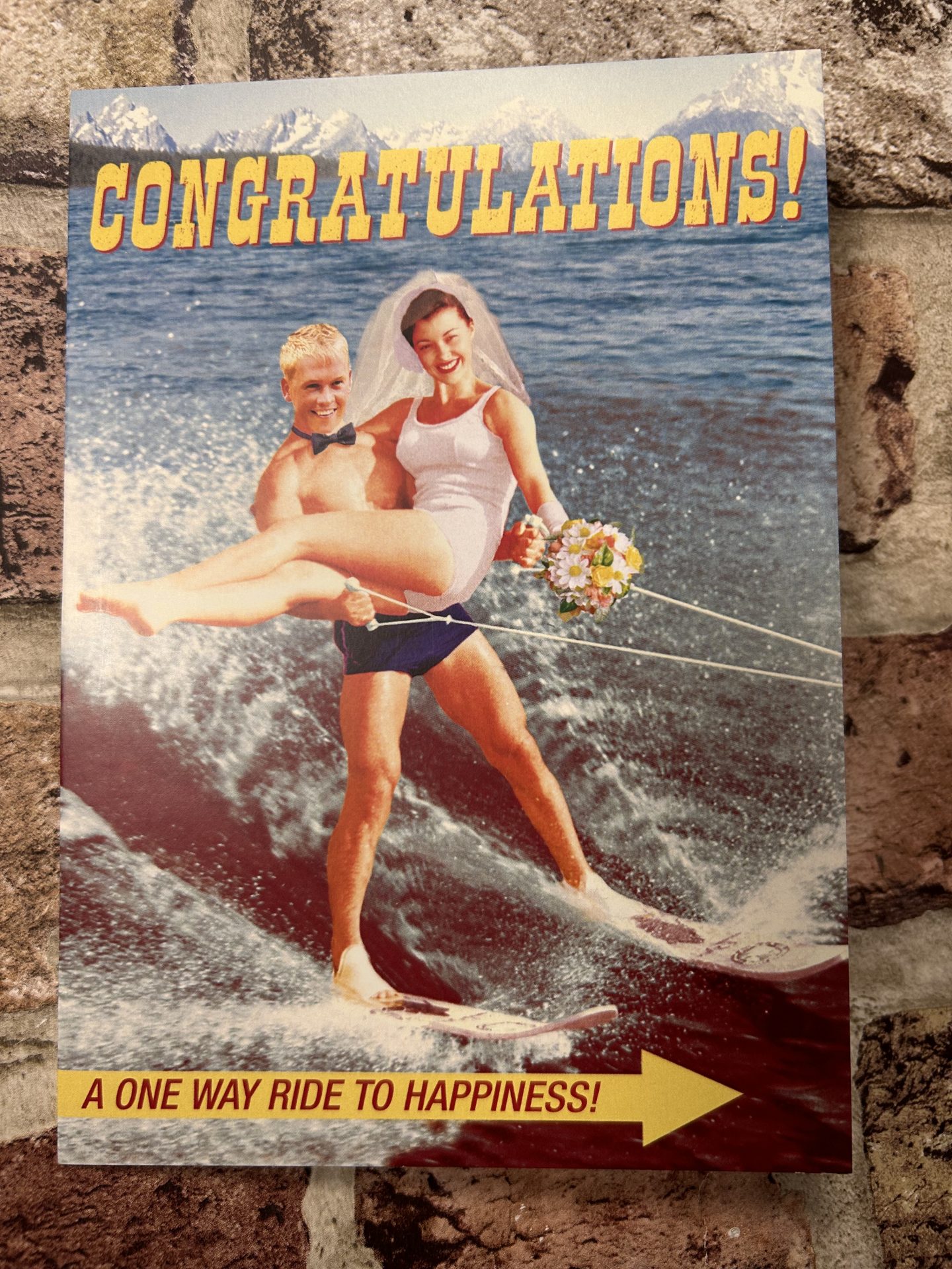 Greeting Card, Congratulations Waterskiers