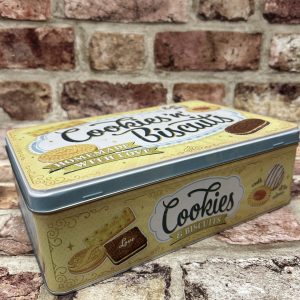 Storage Tin Box Large Flat, Cookies & Biscuits