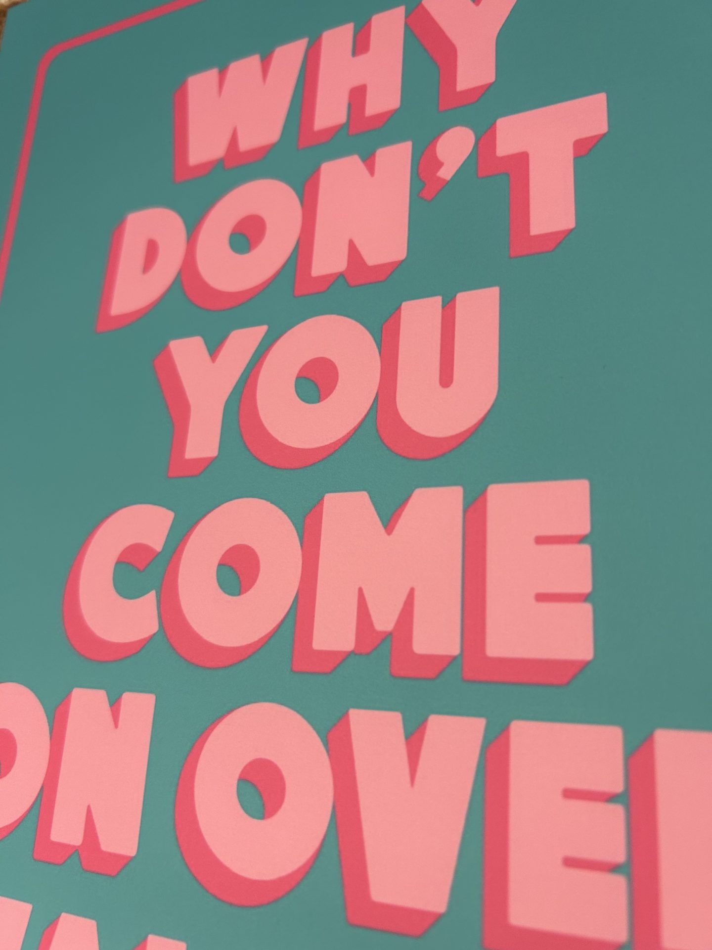 Wall Art Print "Come On Over Valerie" A4 - Image 3