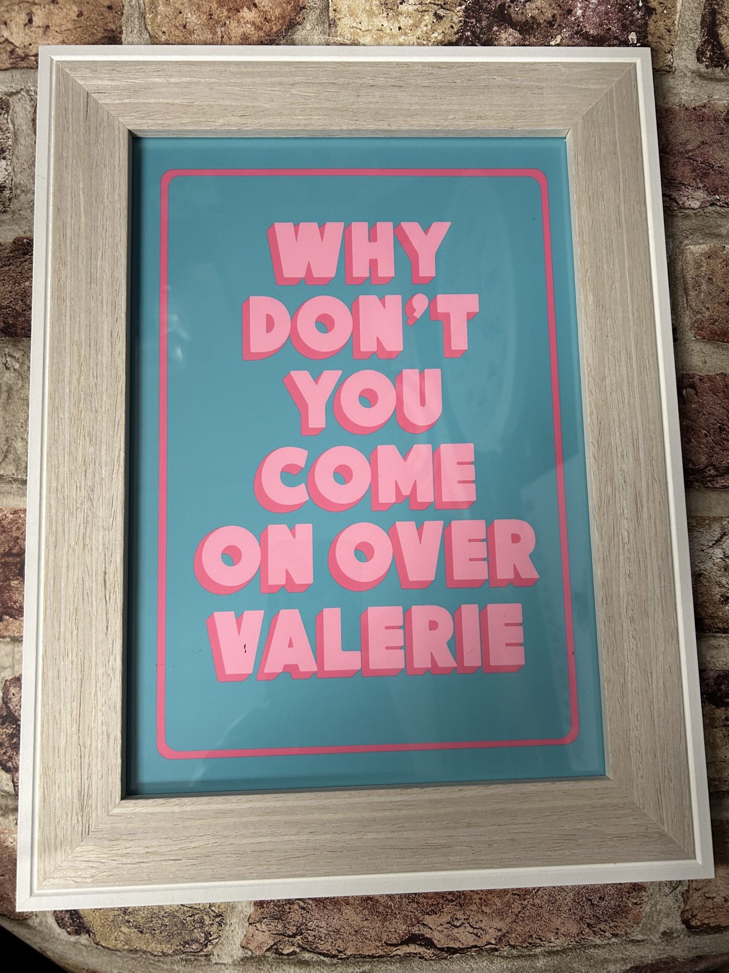 Wall Art Print "Come On Over Valerie" A4 - Image 2