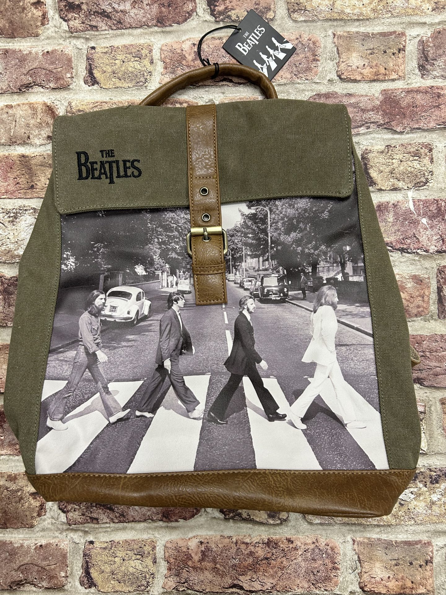 The Beatles Abbey Road Green Canvas Back Pack