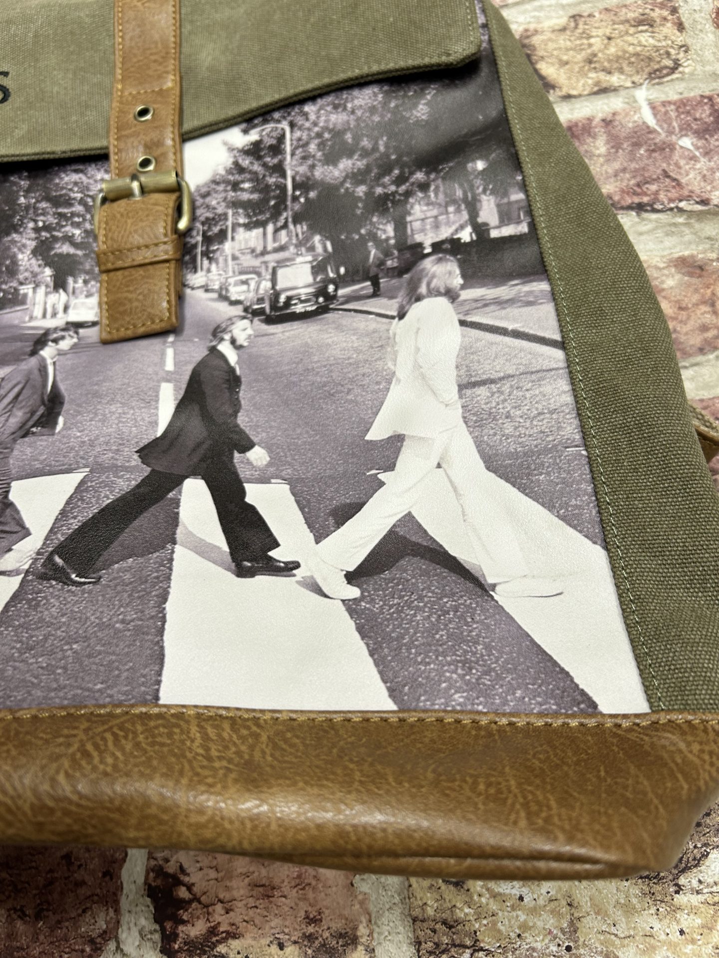 The Beatles Abbey Road Green Canvas Back Pack - Image 7
