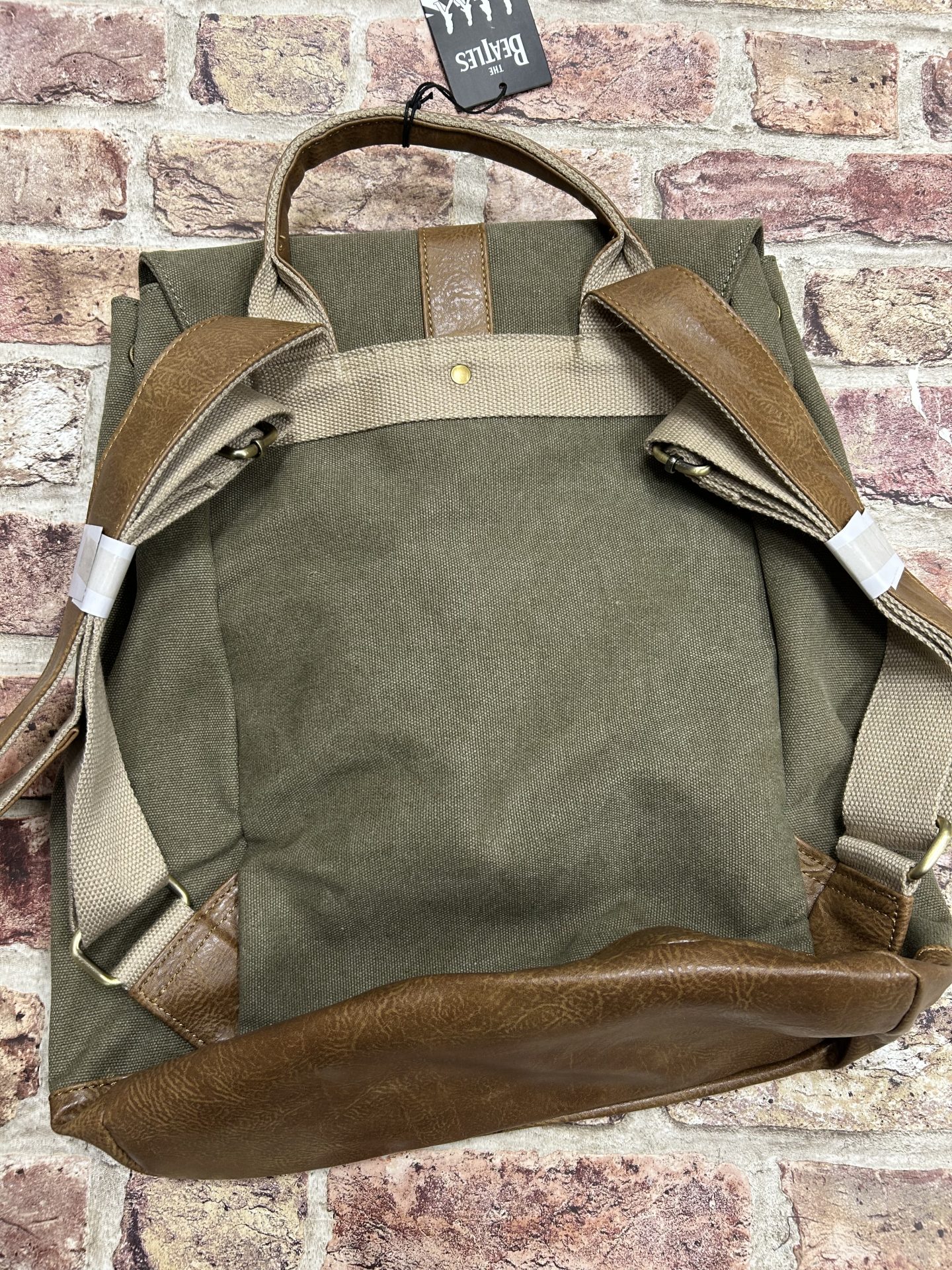 The Beatles Abbey Road Green Canvas Back Pack - Image 6