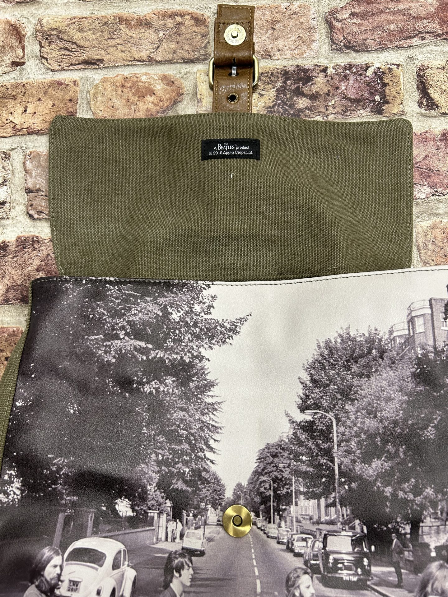 The Beatles Abbey Road Green Canvas Back Pack - Image 5