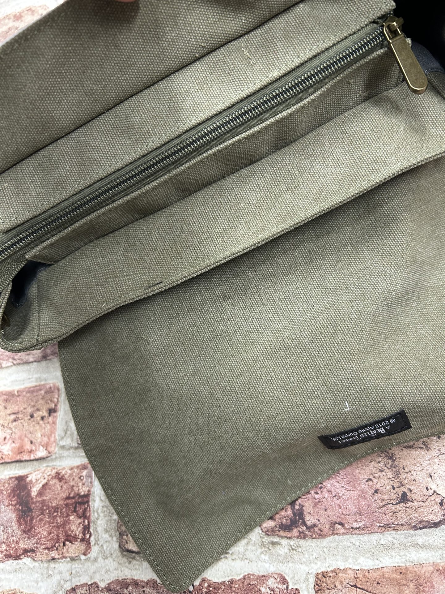 The Beatles Abbey Road Green Canvas Back Pack - Image 4