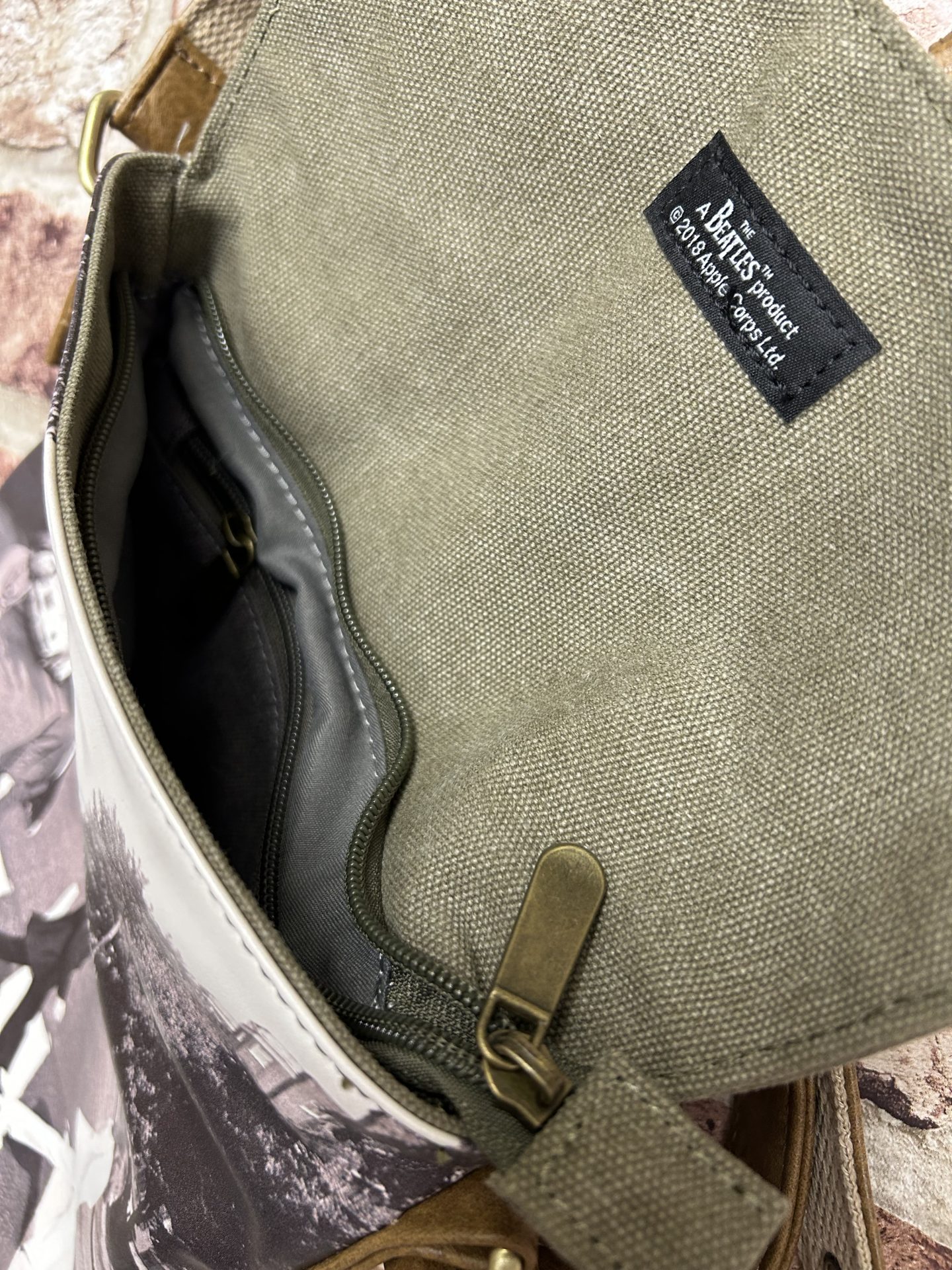 The Beatles Abbey Road Green Canvas Mini Bag - Image 3