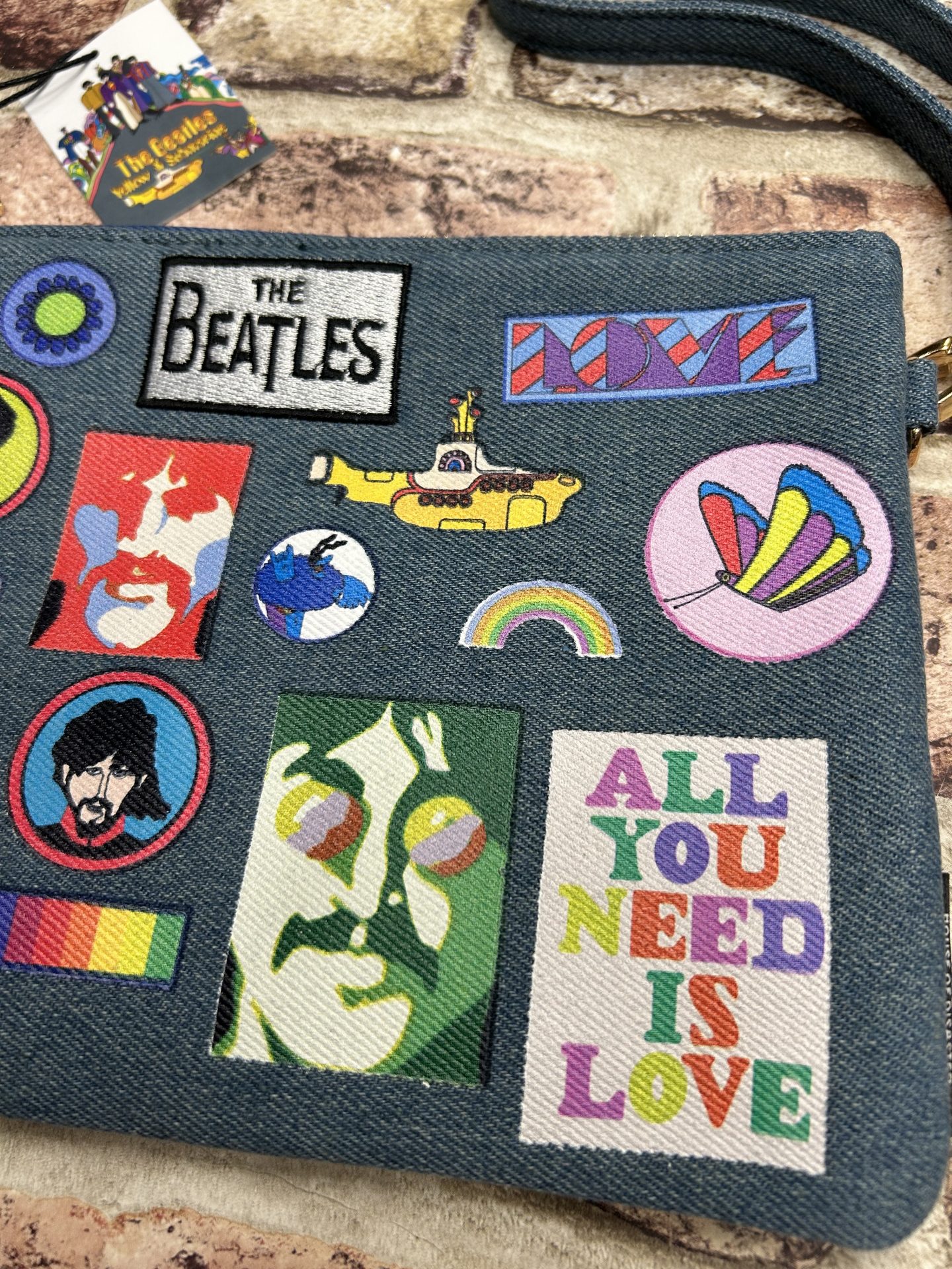 The Beatles Denim Cross Body Bag - Image 6