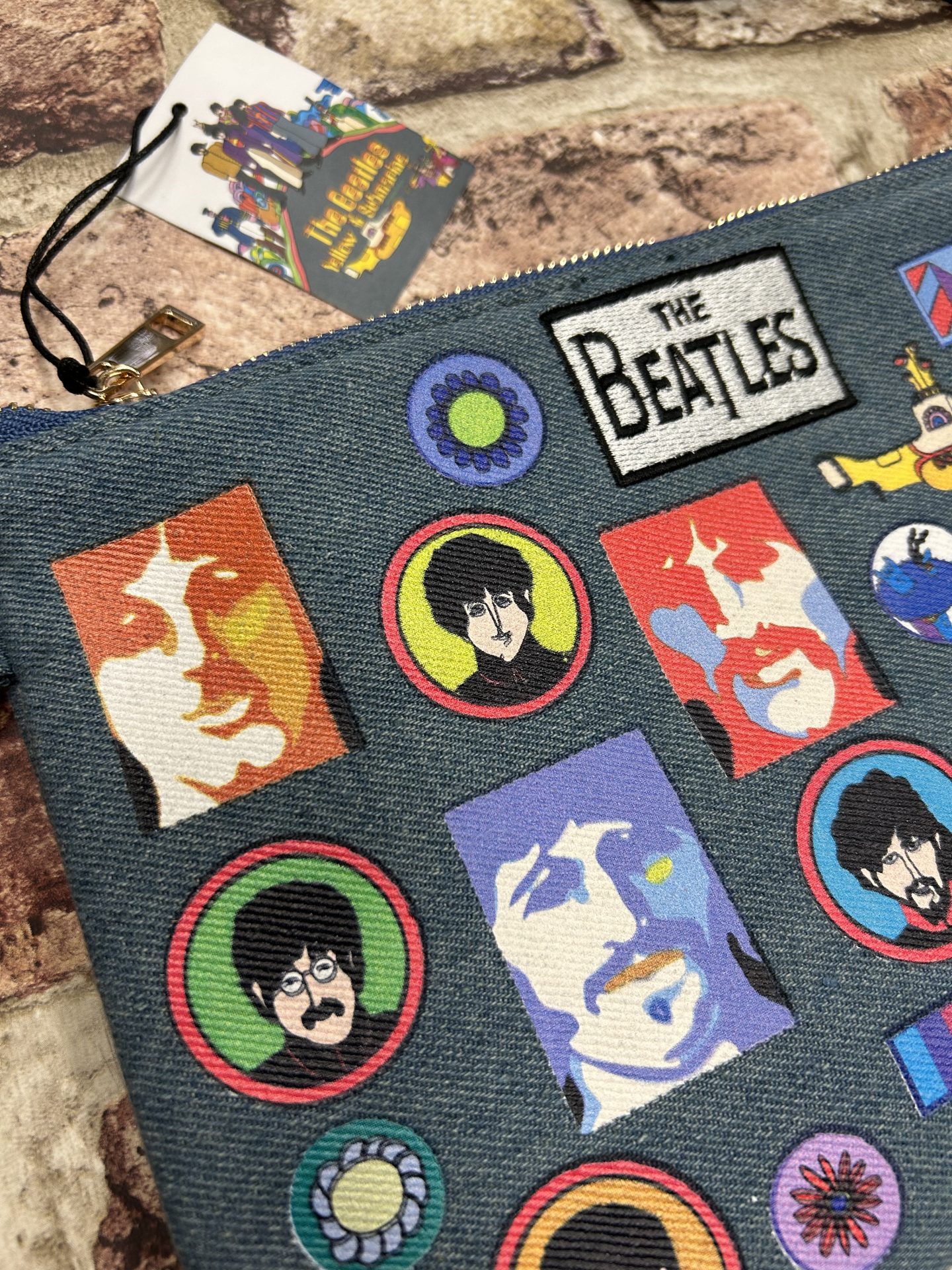 The Beatles Denim Cross Body Bag - Image 5