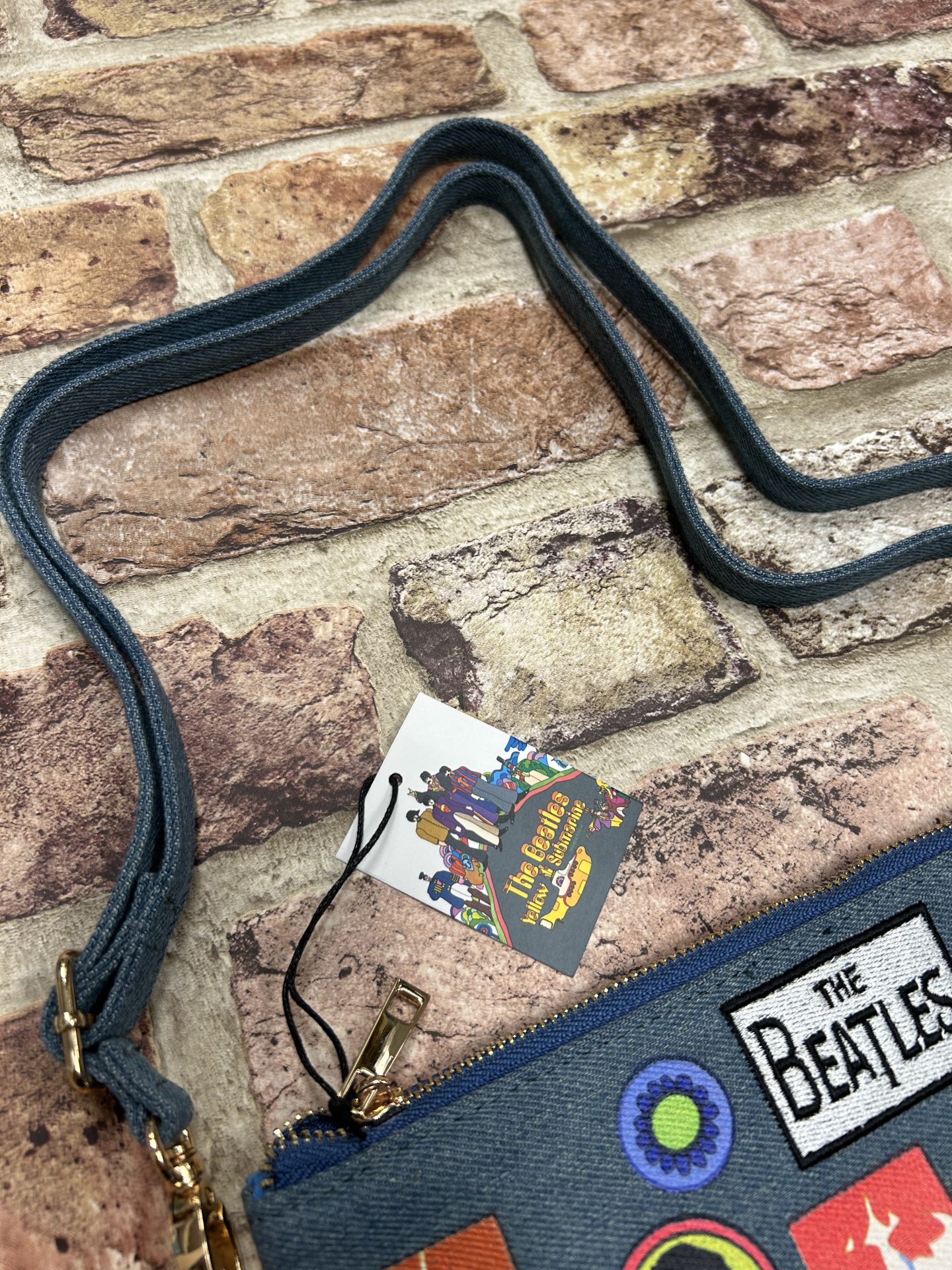 The Beatles Denim Cross Body Bag - Image 4