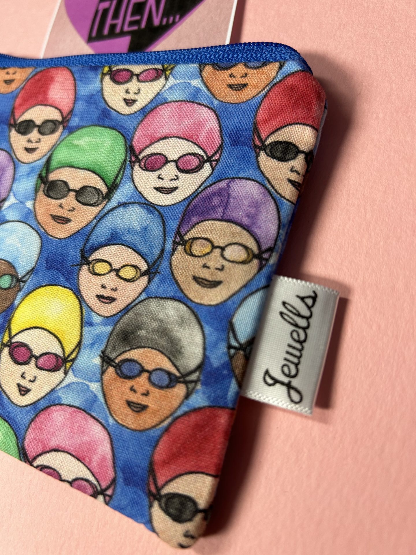 Swimming Hat & Goggles Large Fabric Coin Purse / Pouch by Jewells - Image 2