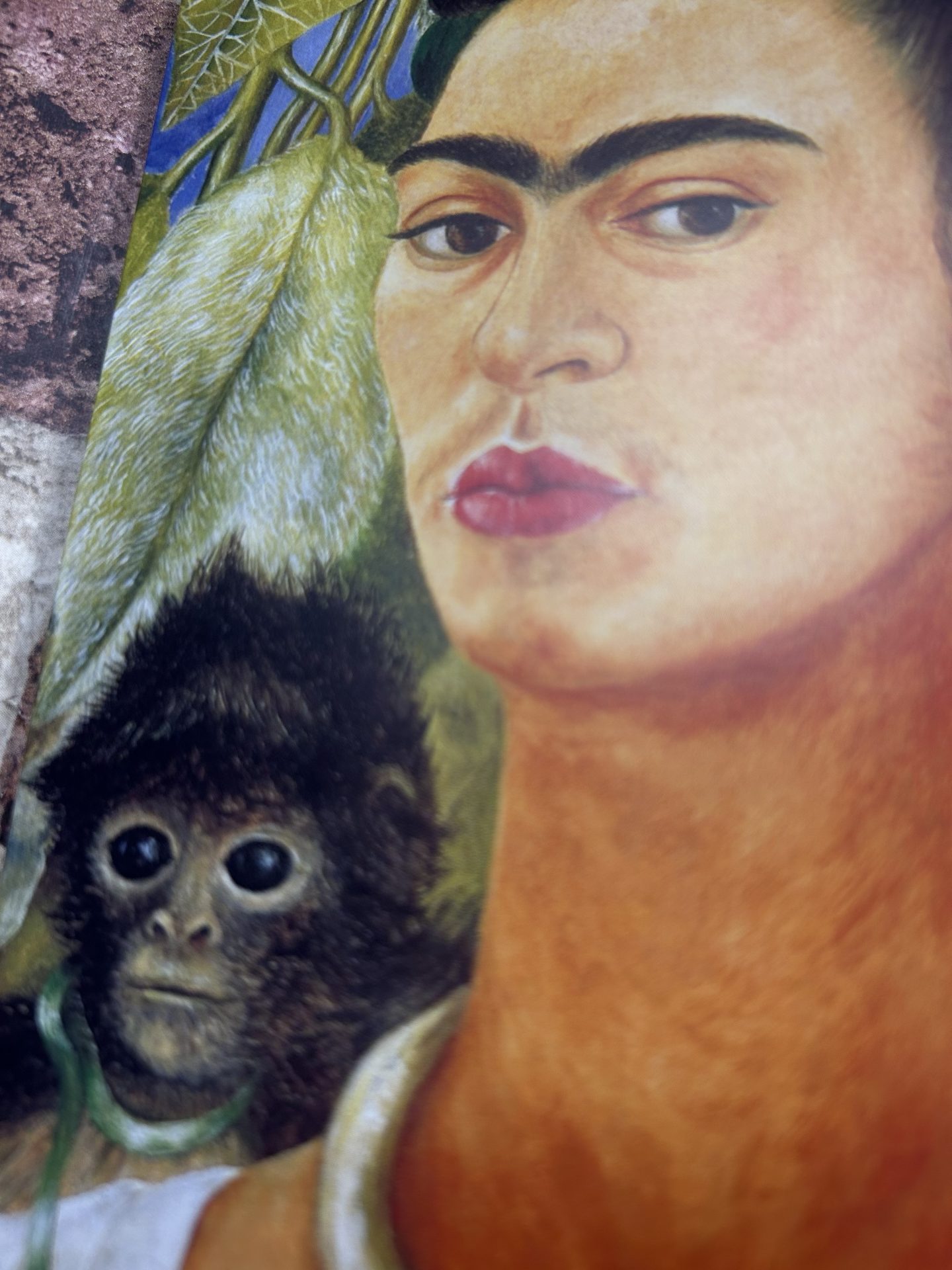 Greeting Card Centuries Of Art, Self Portrait With Monkey By Frida Kahlo - Image 2