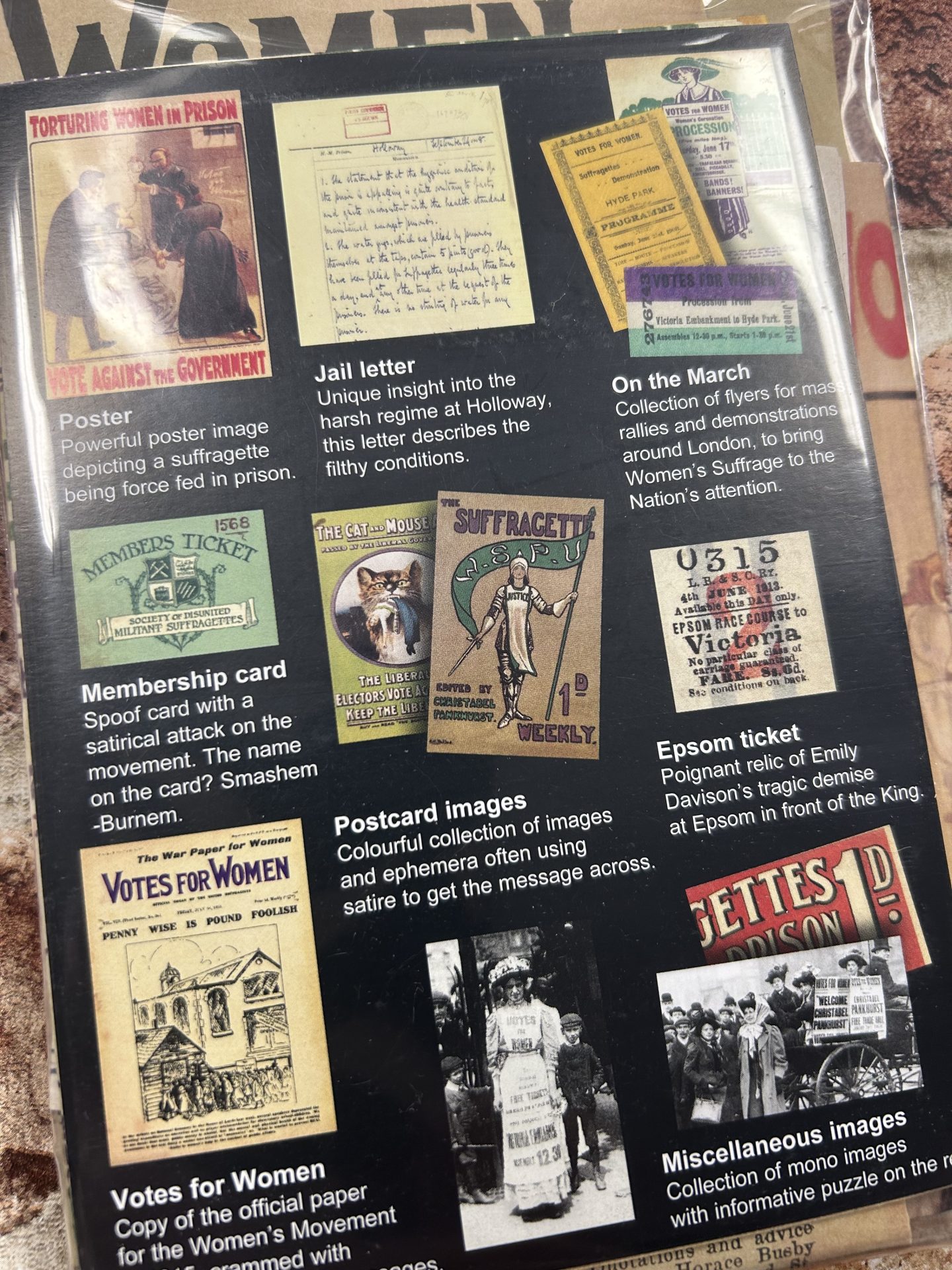 Memorabilia Replica Pack - Suffragette - Image 4
