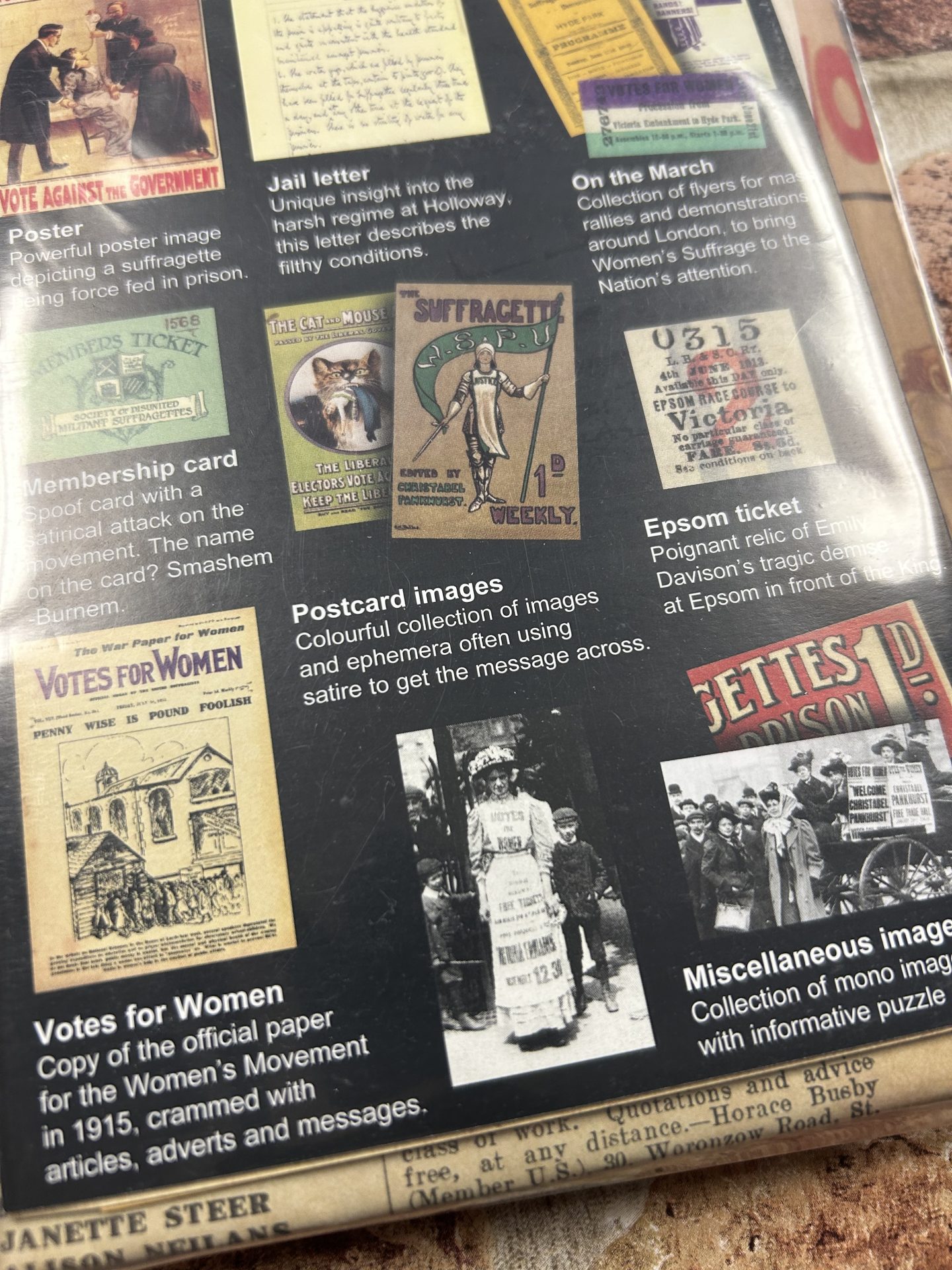 Memorabilia Replica Pack - Suffragette - Image 2