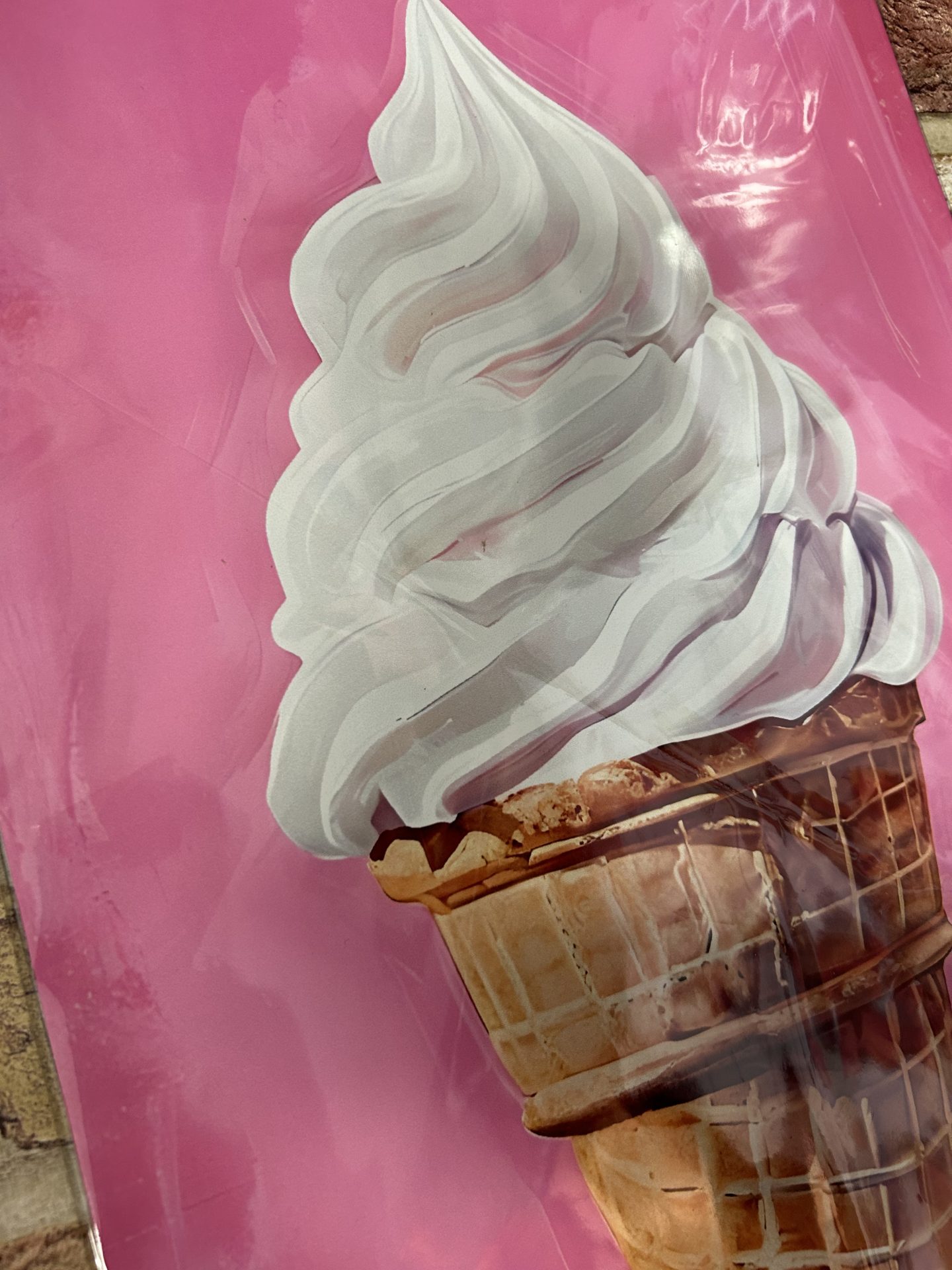 Metal Sign Aluminium, Soft Whip Ice Cream,11" x 16" Large - Image 3