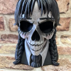 Dark Glare Gothic School Girl Skull