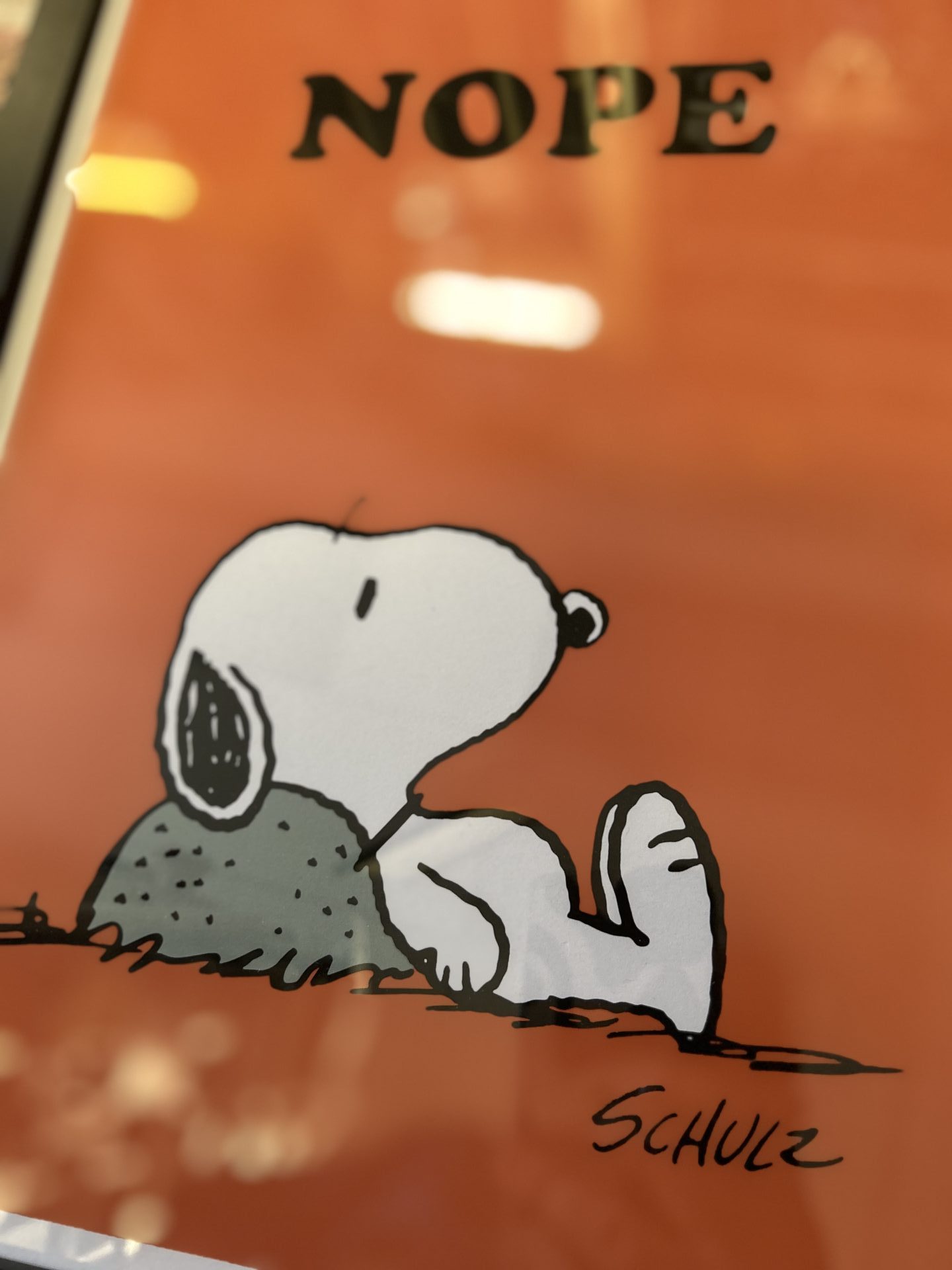 Wall Art Print Framed Peanuts Nope - Image 3