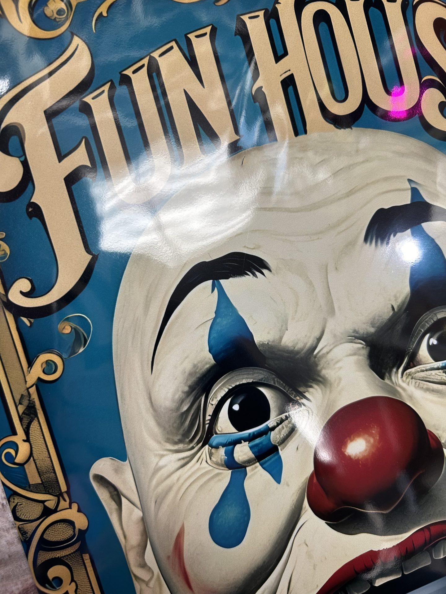 Metal Sign Aluminium, Fun House Clown Large - Image 2