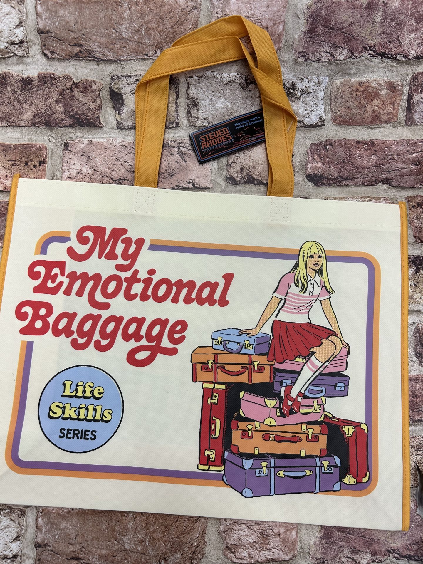 Steven Rhodes - My Emotional Baggage , Reusable Tote/Shopping Bag