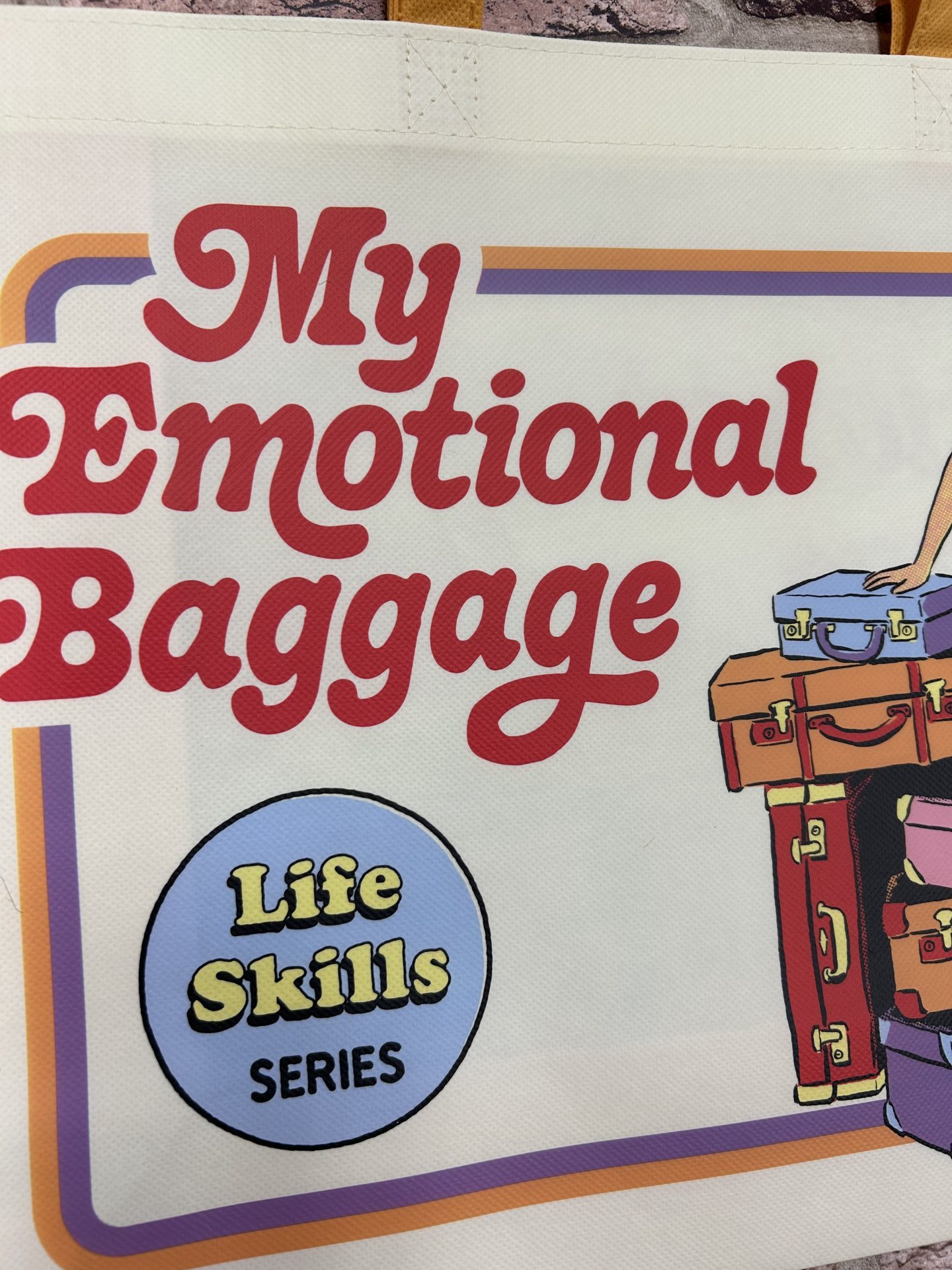 Steven Rhodes - My Emotional Baggage , Reusable Tote/Shopping Bag - Image 4