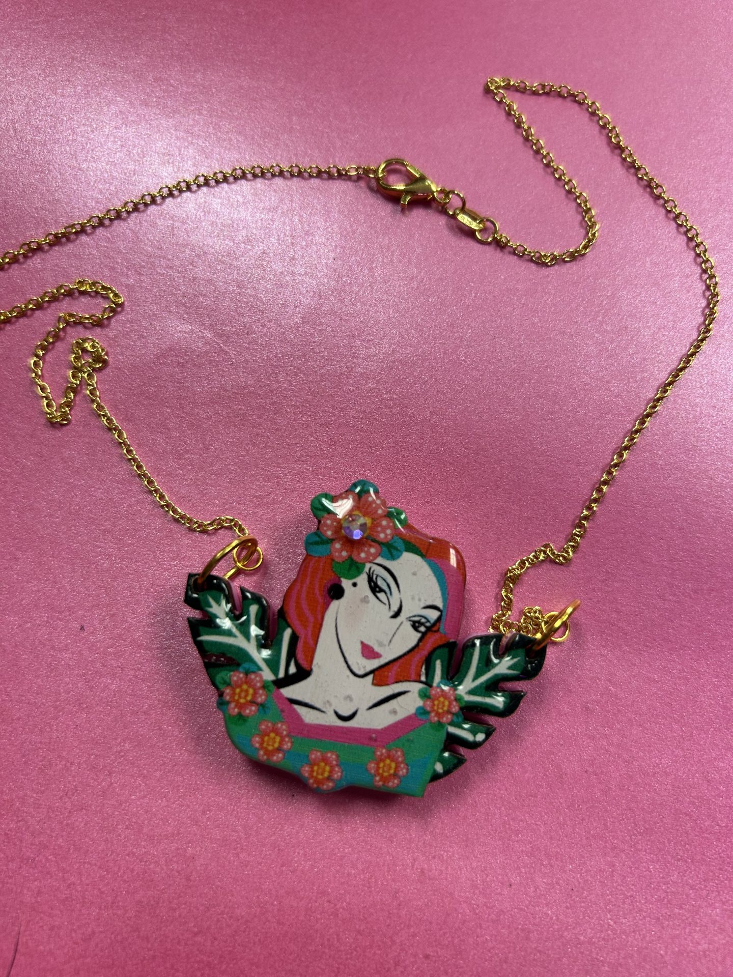 Tropical Lady Bib Necklace - Image 5